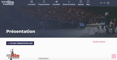 Des films  d’éducation