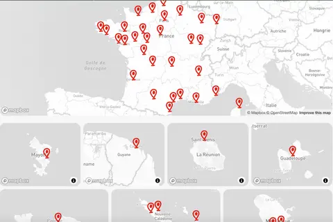 Les associations en hexagone et dans les 3 océans